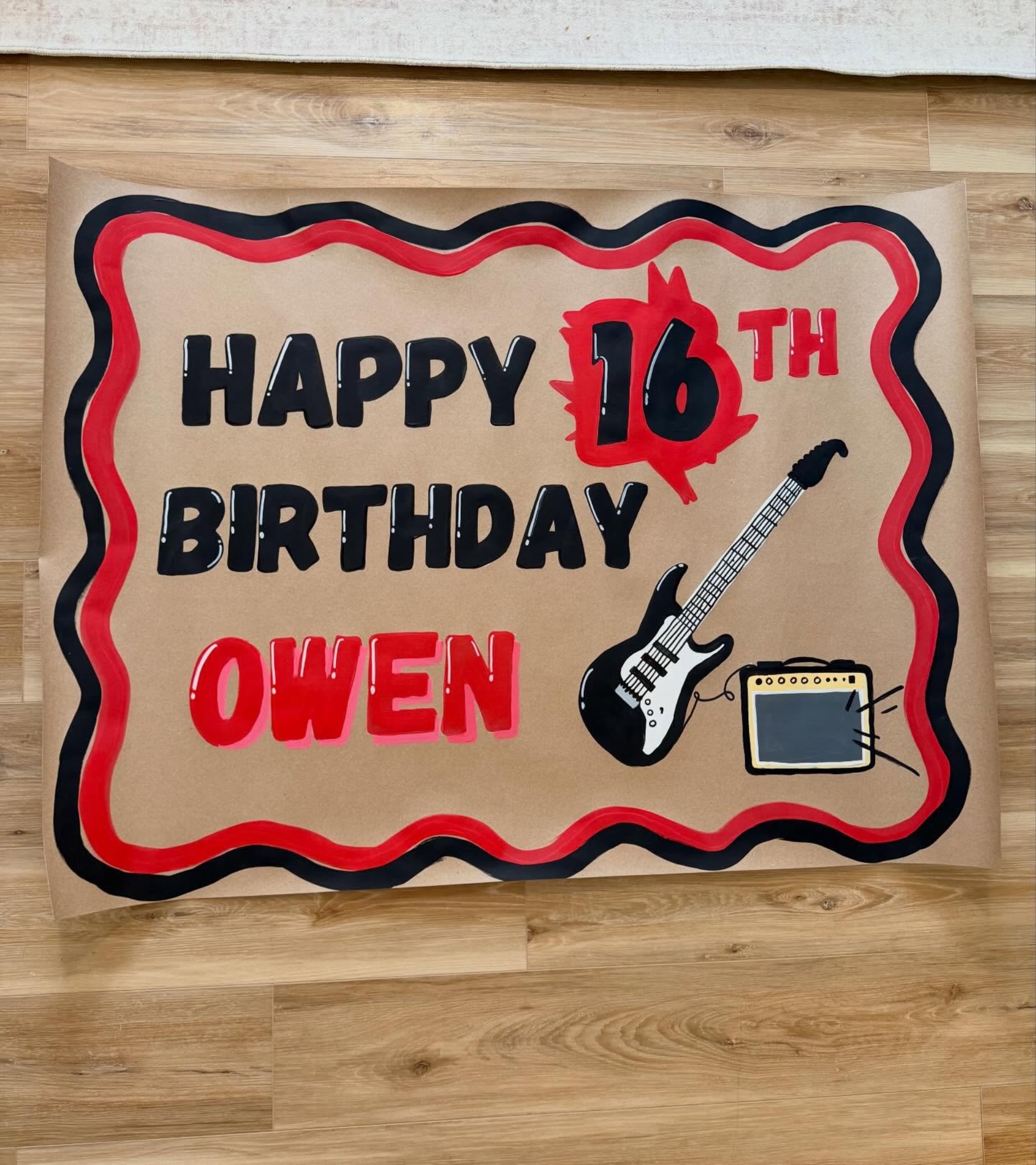 Happy 16th Birthday Owen custom banner
